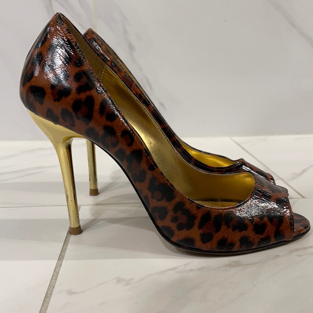 Jinny Kim Hollywood leopard heels 37